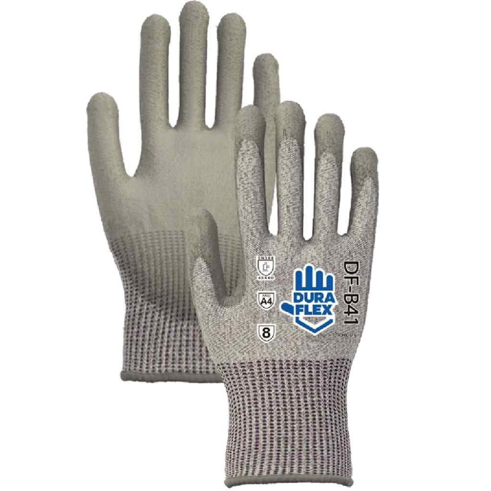 Guante Gisa Anticorte, A4, HDPE, Gris