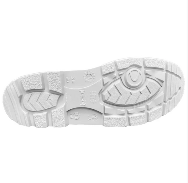 Bota Industrial Drypro, Blanca, Suela Gris Con Casco