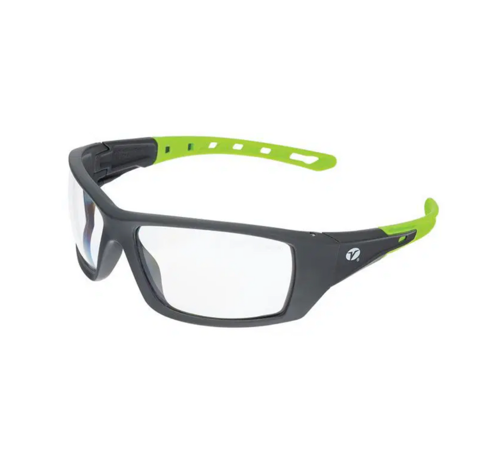 Lente Veratti Spectrum, Montura Gris y Verde, Lente Transparente, AFR
