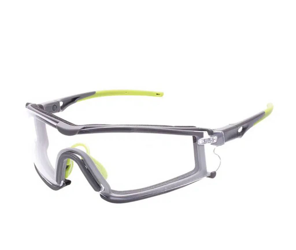 Veratti® Scudo™ Montura Gris y Verde, Lente Transparente, AFR